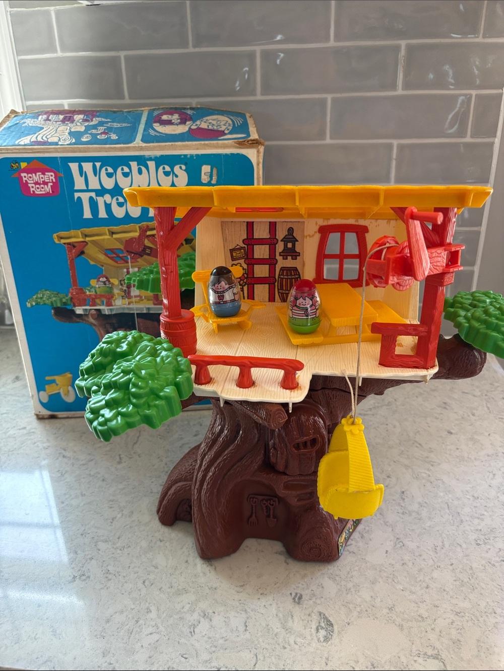 1975 Romper Room Weebles Treehouse -almost complete